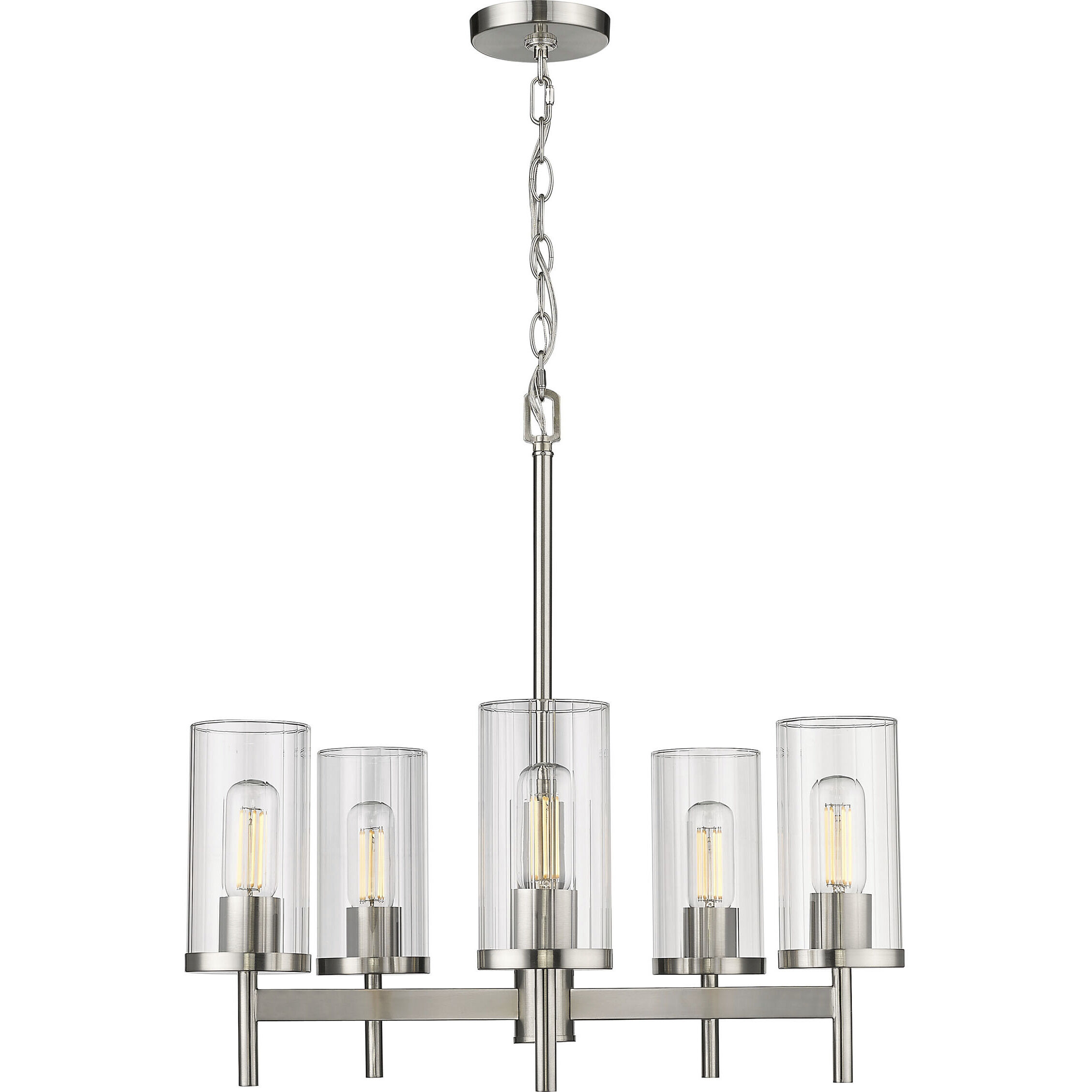 Winslett 23.75 inch 60.00 watt Pewter Chandelier Ceiling Light