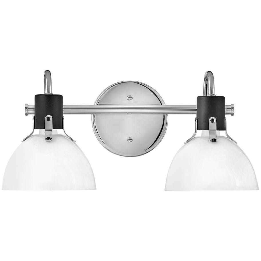 Hinkley 51112CM Argo LED 18 inch Chrome with Black Vanity Light