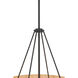 Namiro 6 Light 23.5 inch Matte Black Pendant Ceiling Light