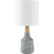 Kent 17.5 inch 60.00 watt Charcoal and Natural Swing Arm Table Lamp Portable Light