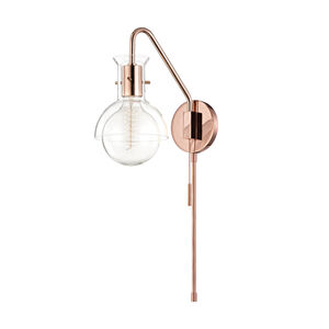 Riley 1 Light 6.25 inch Polished Copper Wall Sconce Wall Light
