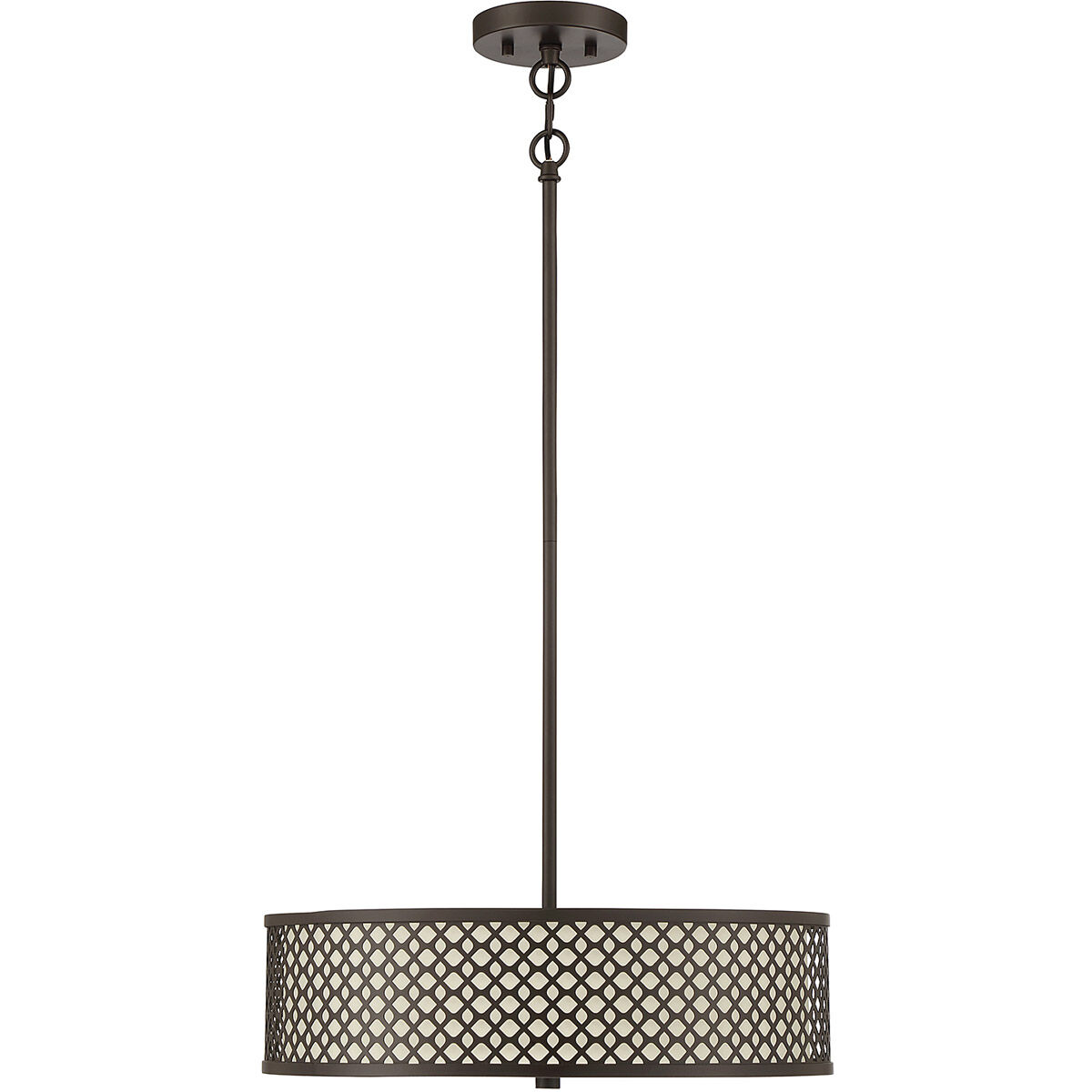 Modern 3 Light 18 inch Oil Rubbed Bronze Pendant Ceiling Light