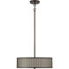 Modern 3 Light 18 inch Oil Rubbed Bronze Pendant Ceiling Light