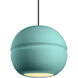 Radiance Collection 1 Light 12 inch Dark Bronze and Reflecting Pool and Black Pendant Ceiling Light