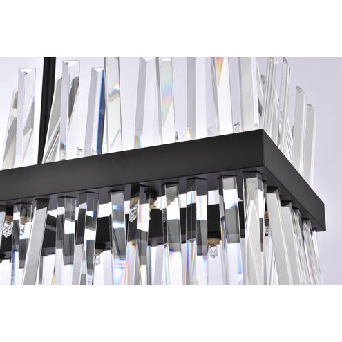 Serephina 24 Light 42 inch Black Linear Chandelier Ceiling Light