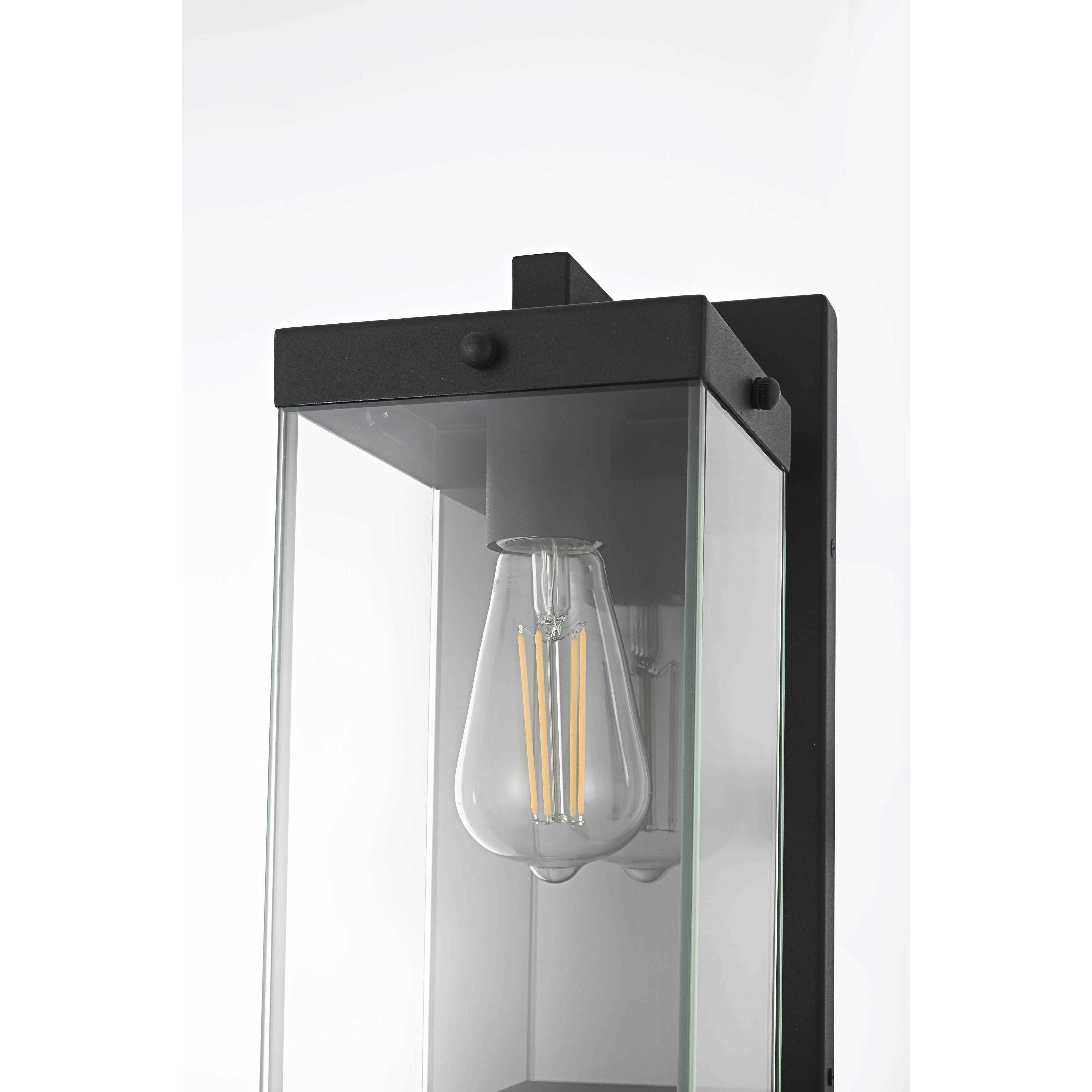 Julien 1 Light 15 inch Black Outdoor Wall Sconce