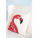 Anita 24 X 6.5 inch Red and White Pillow, Set of 2
