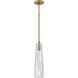 Cosette LED 5 inch Heritage Brass Pendant Ceiling Light in Heritage Brass / Clear