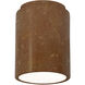 Radiance 1 Light 6.5 inch Rust Patina Outdoor Flush Mount, Form+Finish+Function