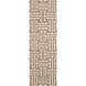 Archive 96 X 30 inch Dark Brown, Cream Rug