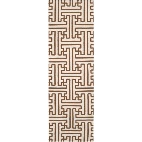 Archive 96 X 30 inch Dark Brown, Cream Rug