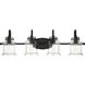 Danbury 4 Light 32 inch Earth Black Bath Light Wall Light