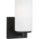 Hettinger 1 Light 4.5 inch Midnight Black Wall Bath Fixture Wall Light