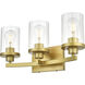 Saanvi 3 Light 18 inch Brass Bath Sconce Wall Light