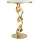 Folio 18.4 inch Oil Rubbed Bronze Accent Table, Glass Top