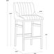 Halden 40.5 inch Vintage Cognac Barstool