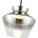 Trinity Pendant Ceiling Light in Smoked Glass
