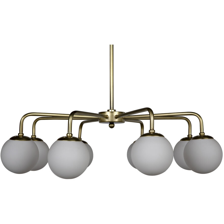 Larenta 8 Light 28 inch Antique Brass Chandelier Ceiling Light