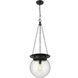 Calhoun 1 Light 13 inch Matte black Pendant Ceiling Light