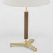 Ray Booth Amaya 20 inch 6.50 watt Antique-Burnished Brass and Walnut Table Lamp Portable Light