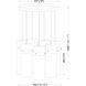 Fontaine 7 Light 19.5 inch Matte Black Chandelier Ceiling Light