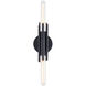 Torres 2 Light 2.25 inch Matte Black Bath Vanity Light Wall Light