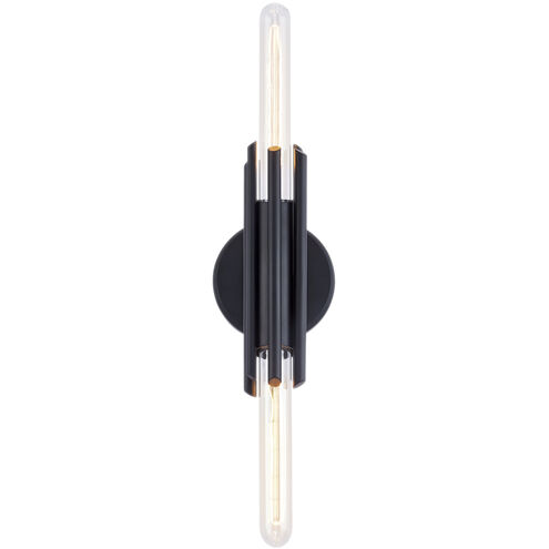 Torres 2 Light 2.25 inch Matte Black Bath Vanity Light Wall Light