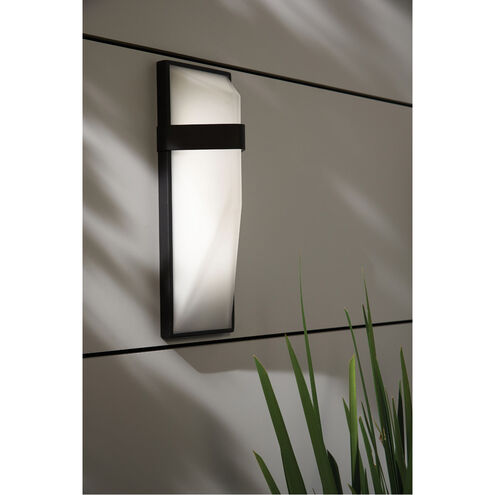 Wedge LED 5.25 inch Coal ADA Wall Mount Wall Light in Black, Outdoor