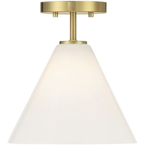 Blair 1 Light 10 inch Warm Brass Mini-Pendant or Semi-Flush Ceiling Light