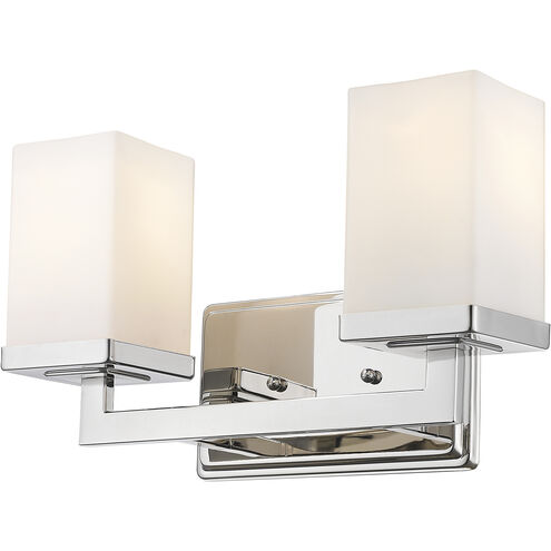 Tidal 2 Light 13.25 inch Chrome Vanity Wall Light