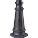 Outdoor Post Base 19.5 inch Espresso Outdoor Post Base