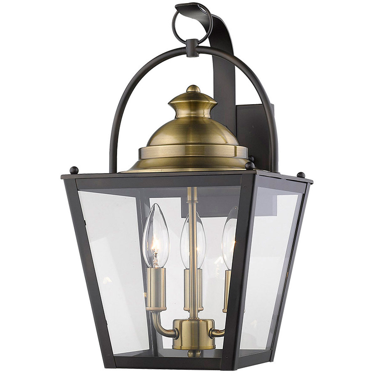 Savannah 3 Light 17 inch Oil-Rubbed Bronze Exterior Wall Mount