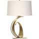 Fullered Impressions 29 inch 150 watt Modern Brass Table Lamp Portable Light in Natural Anna, Large