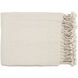 Turner 60 X 50 inch Light Beige Throw, Rectangle