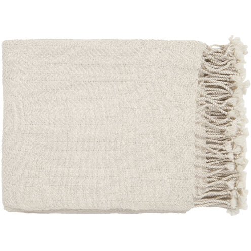 Turner 60 X 50 inch Light Beige Throw, Rectangle