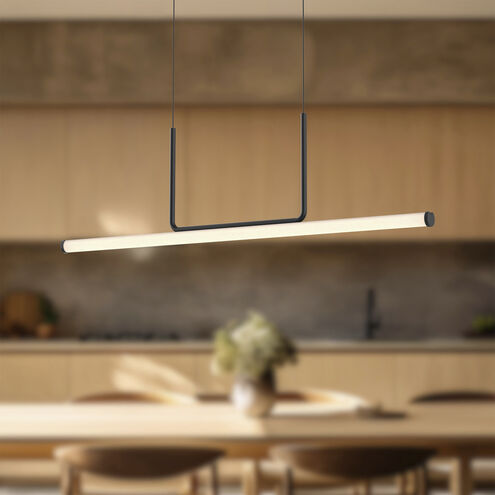 Vesper Linear Pendant Ceiling Light in Black