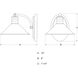 Akron LED 10 inch Oil Rubbed Bronze and Matte White Bathroom Light Wall Light