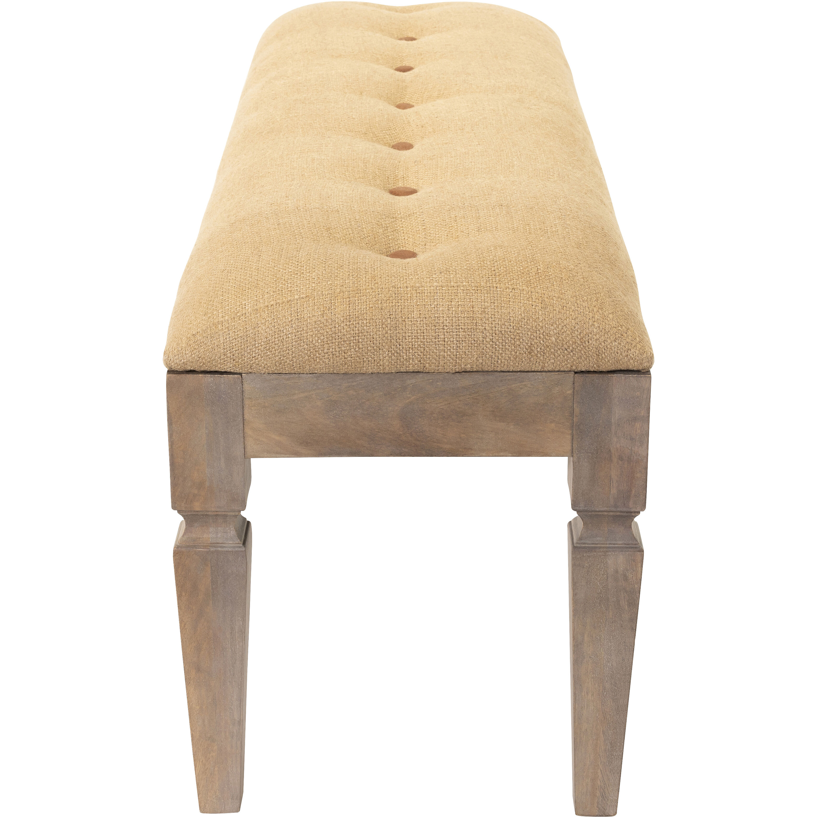 Ansonia Tan Upholstered Bench