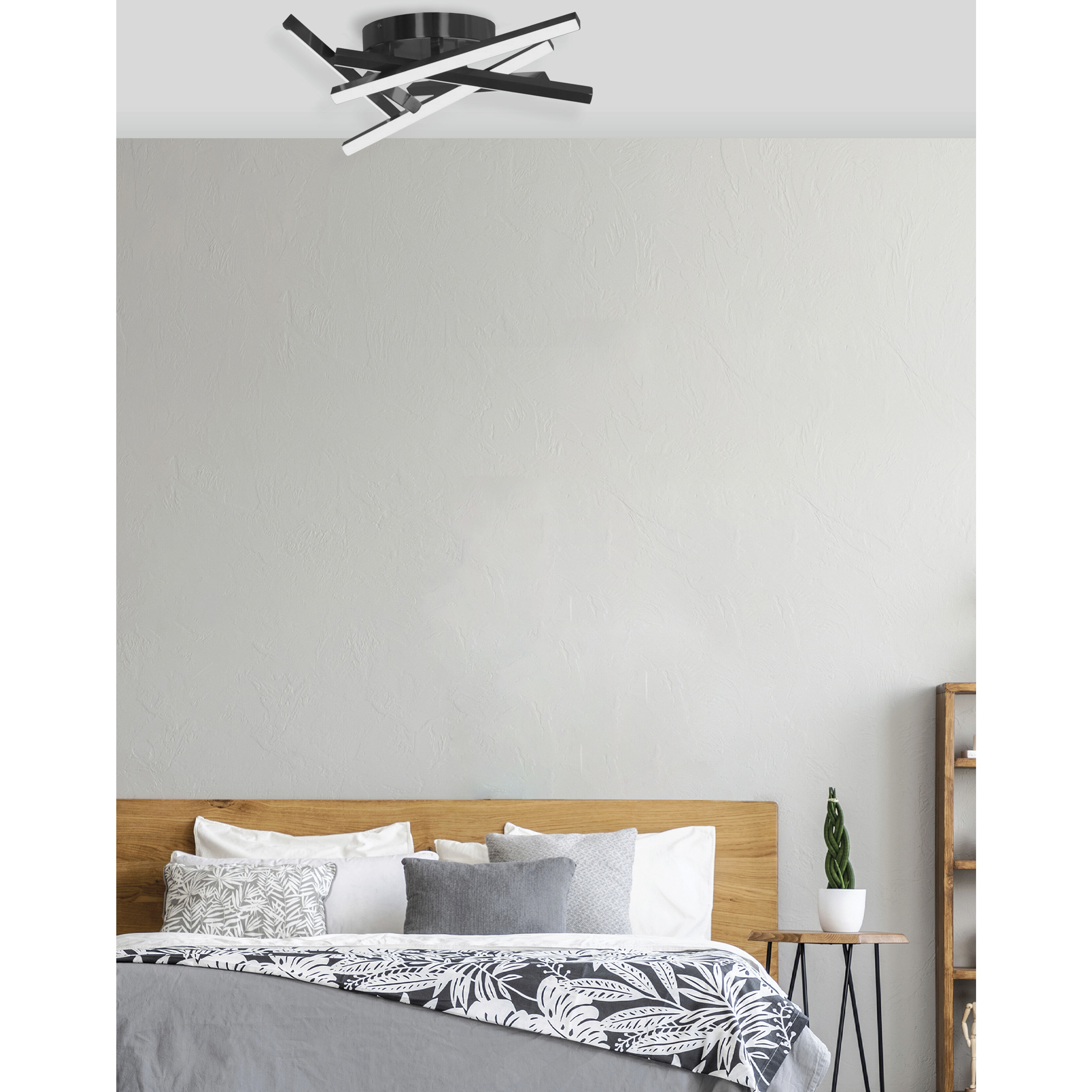 Carly LED 20 inch Matte Black Flush Mount Ceiling Light