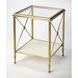 Taren Gold 23 X 16 inch Metalworks Accent Table