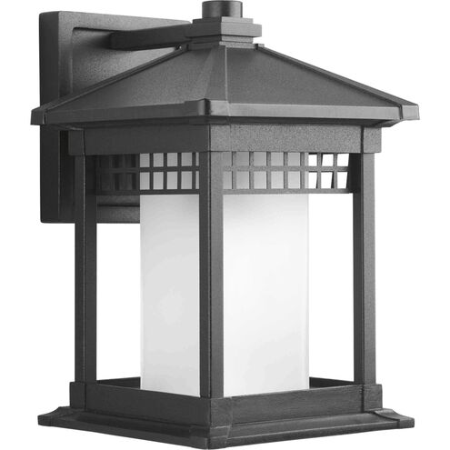 Merit 1 Light 12 inch Textured Black Outdoor Wall Lantern