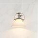 Tremolo 1 Light 8 inch Brushed Nickel and Polished Nickel Vanity Light Wall Light