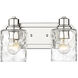 Lumley 2 Light 14 inch Polished Nickel Vanity Light Wall Light