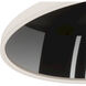 Dial LED 1.5 inch Black Chrome ADA Wall Sconce Wall Light in Black/Chrome, dweLED