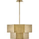 Facet 7 Light 22.25 inch Heritage Brass Chandelier Ceiling Light