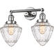 Franklin Restoration Bullet 2 Light 18 inch Polished Chrome Bath Vanity Light Wall Light