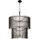 Park Row 14 Light 32 inch Matte Black and French Gold Chandelier Ceiling Light