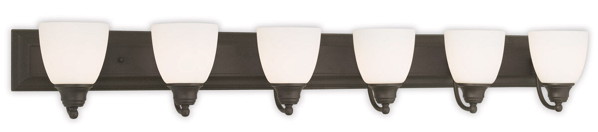 Springfield 6 Light 48 inch Bronze Bath Vanity Wall Light