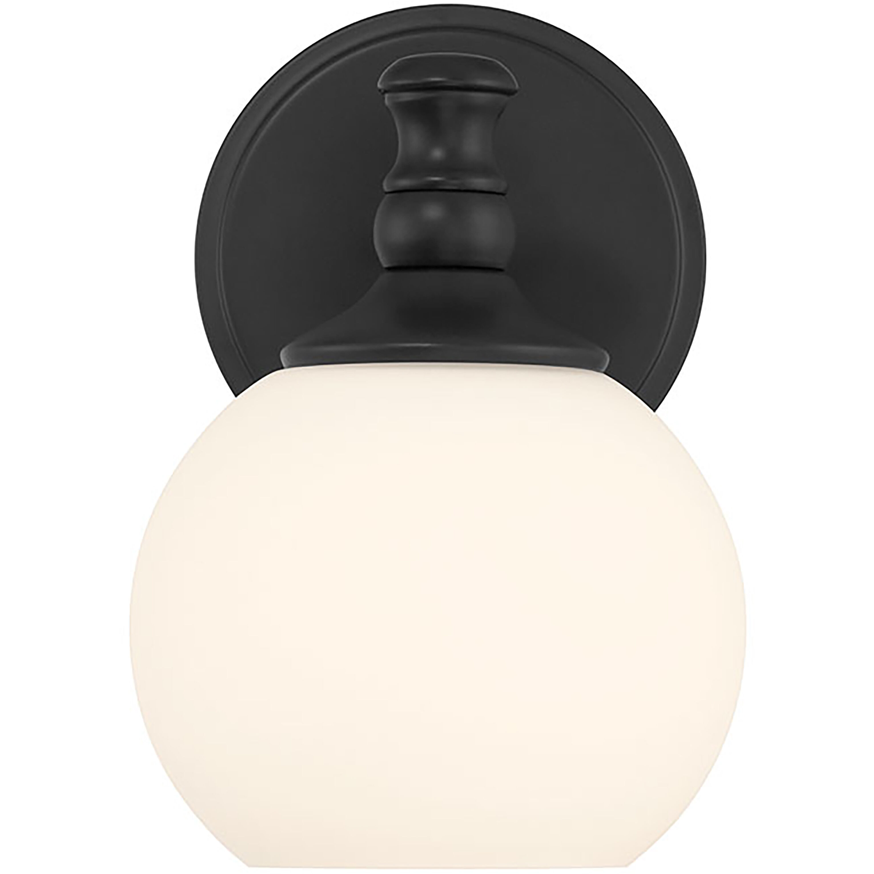 Orlisse 1 Light 6 inch Matte Black Wall Sconce Wall Light