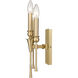 Landon 3 Light 7.5 inch Brushed Champagne Brass Wall Sconce Wall Light